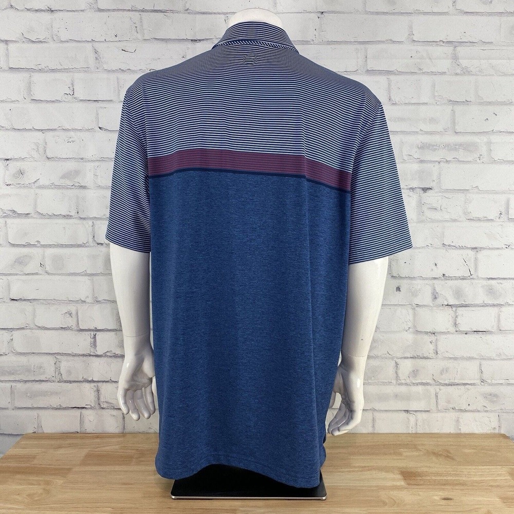 Vineyard‎ Vines Shirt Men's Extra Large XL Polo Blue Short Sleeve Performance - Picture 6 of 13